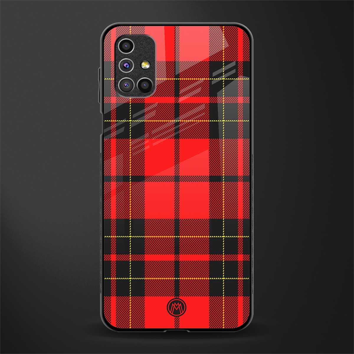 cozy red sweater glass case for samsung galaxy m51 image
