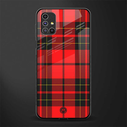 cozy red sweater glass case for samsung galaxy m51 image