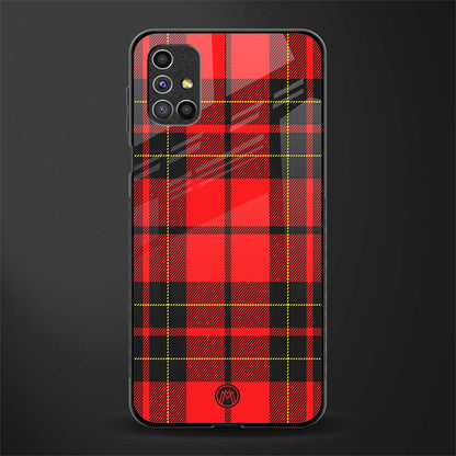 cozy red sweater glass case for samsung galaxy m31s image