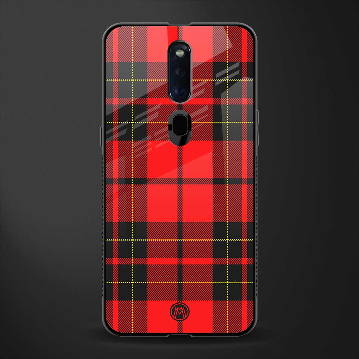 cozy red sweater glass case for oppo f11 pro image