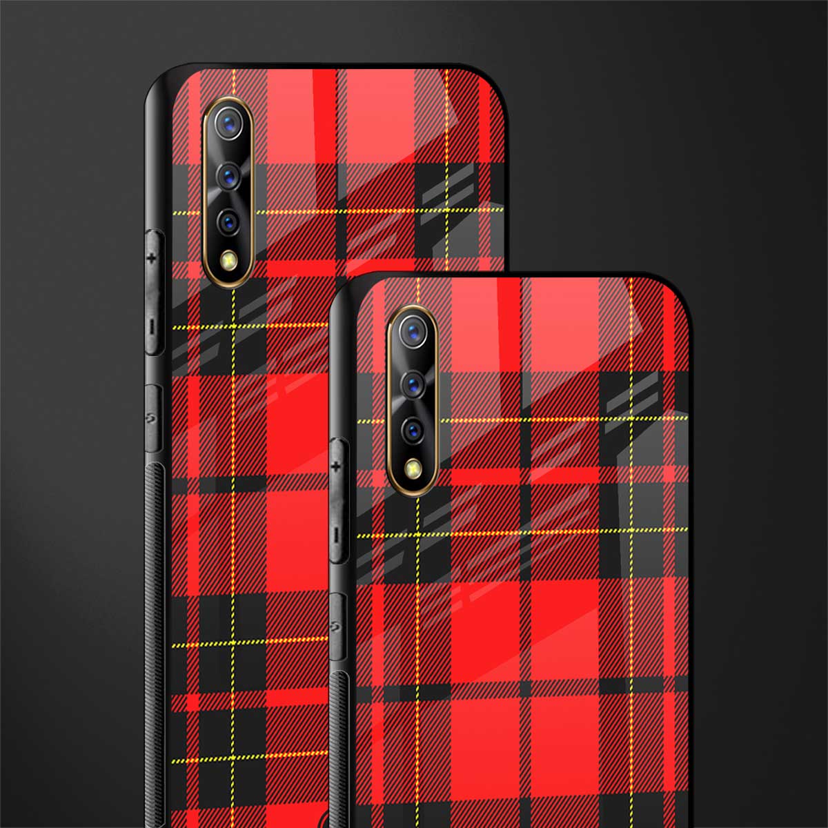 cozy red sweater glass case for vivo z1x image-2