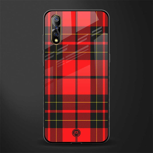 cozy red sweater glass case for vivo s1 image