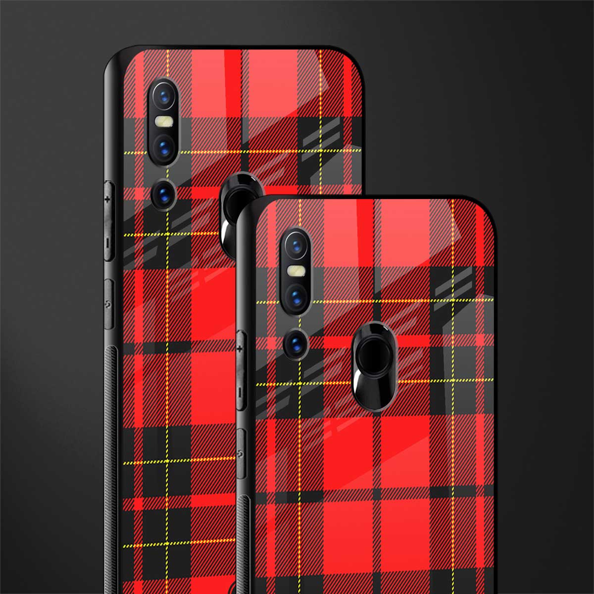 cozy red sweater glass case for vivo v15 image-2