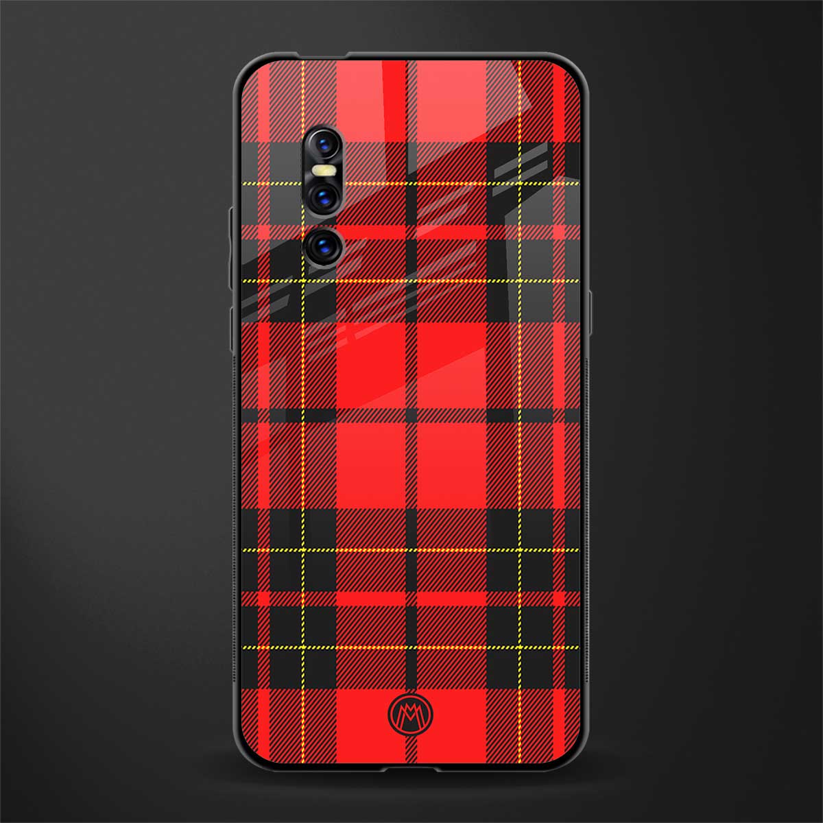 cozy red sweater glass case for vivo v15 pro image