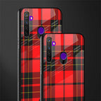 cozy red sweater glass case for realme narzo 10 image-2
