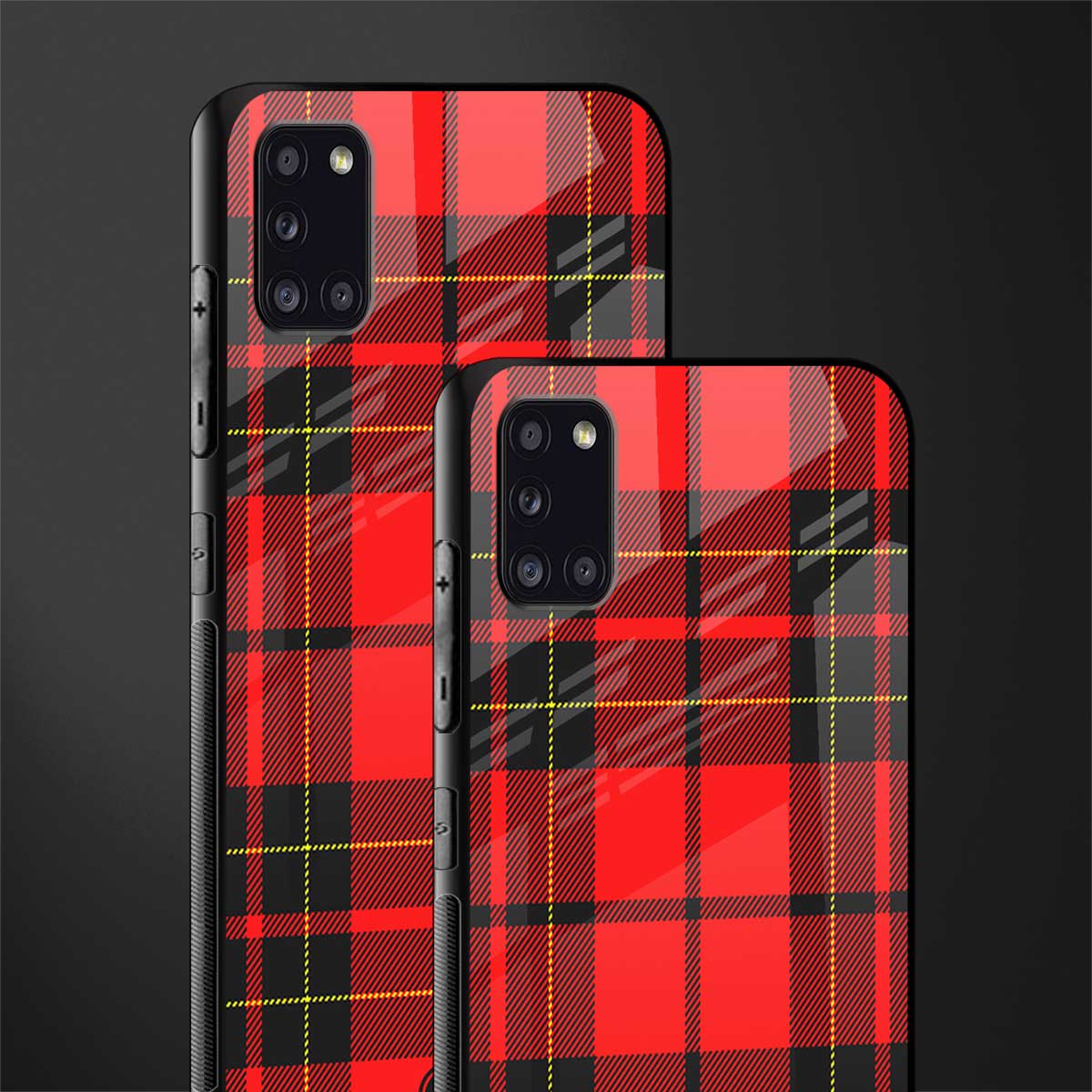 cozy red sweater glass case for samsung galaxy a31 image-2