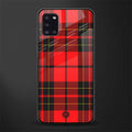 cozy red sweater glass case for samsung galaxy a31 image