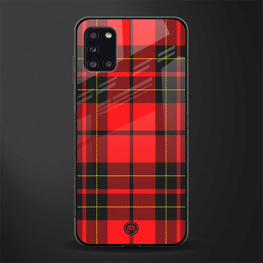 cozy red sweater glass case for samsung galaxy a31 image