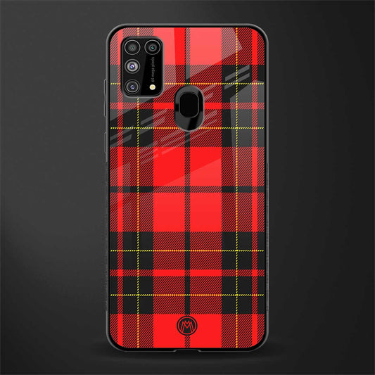 cozy red sweater glass case for samsung galaxy m31 prime edition image