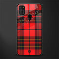cozy red sweater glass case for samsung galaxy m21 image