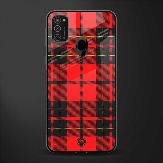 cozy red sweater glass case for samsung galaxy m21 image