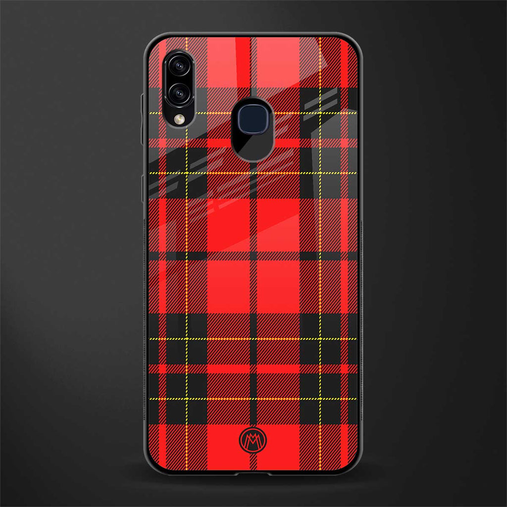 cozy red sweater glass case for samsung galaxy a20 image