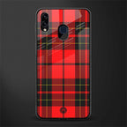 cozy red sweater glass case for samsung galaxy a20 image