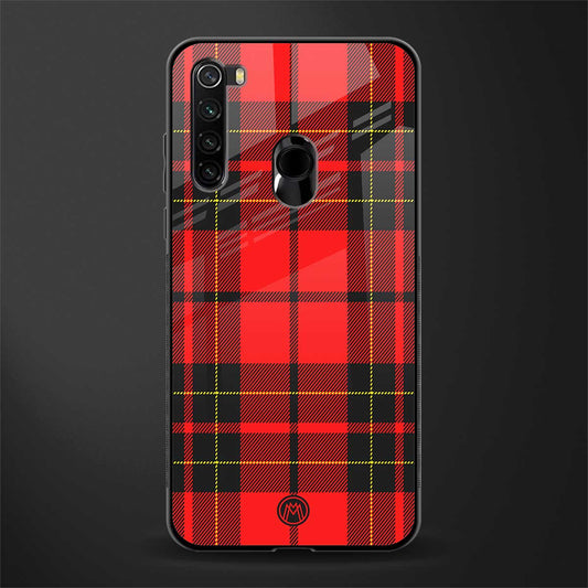 cozy red sweater glass case for redmi note 8 image