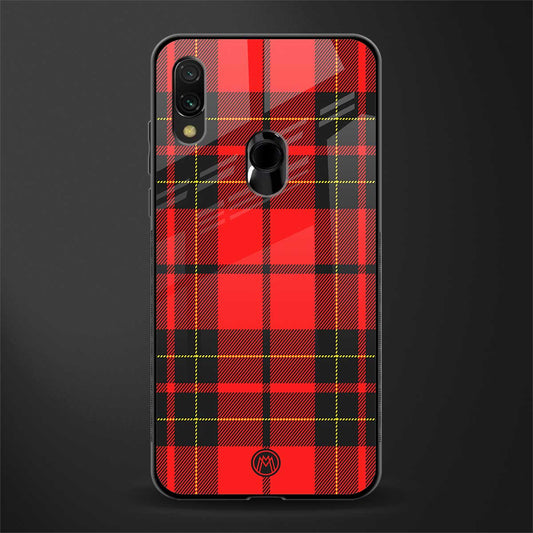 cozy red sweater glass case for redmi y3 image
