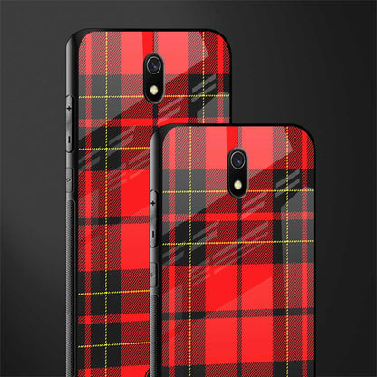 cozy red sweater glass case for redmi 8a image-2