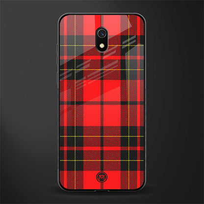 cozy red sweater glass case for redmi 8a image