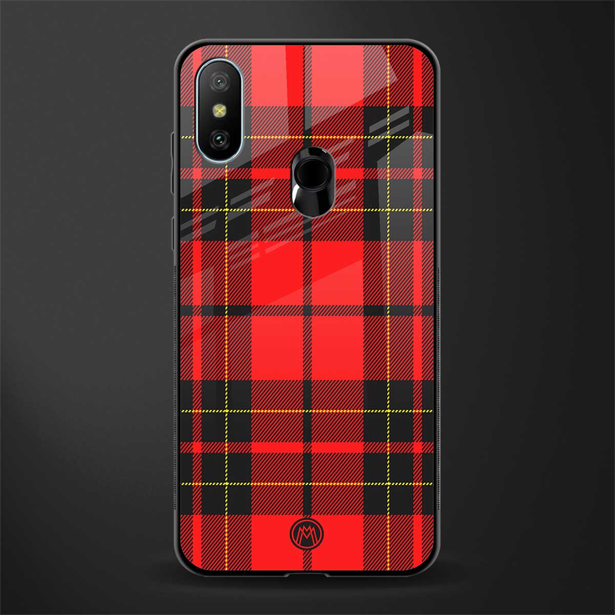 cozy red sweater glass case for redmi 6 pro image
