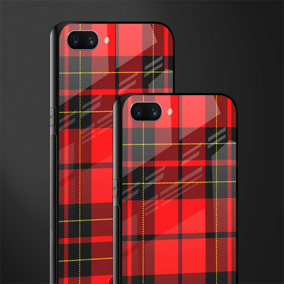 cozy red sweater glass case for oppo a3s image-2
