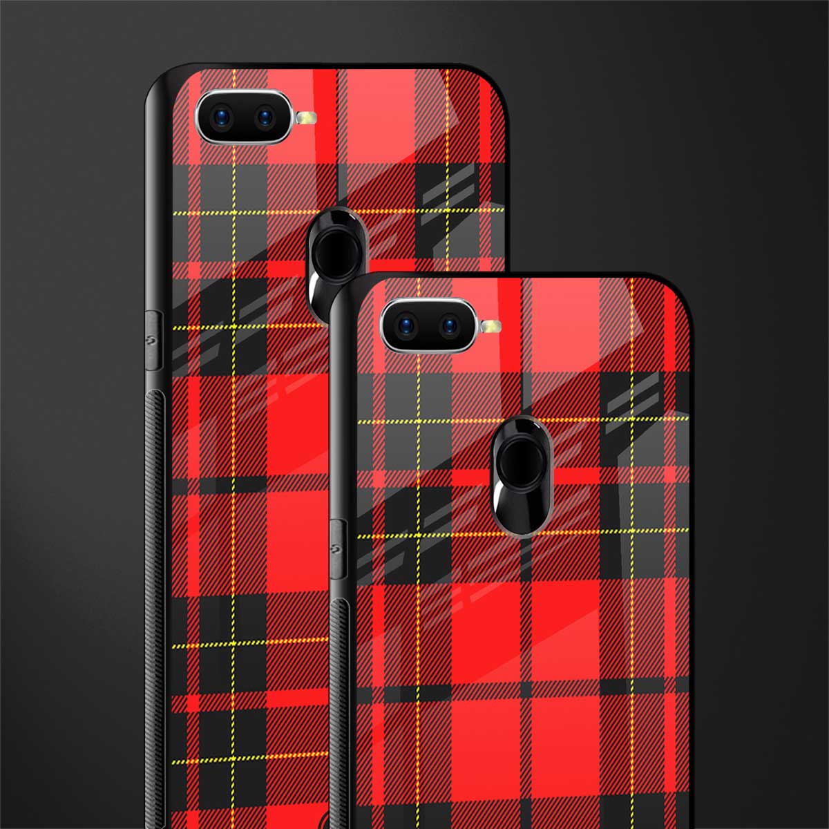 cozy red sweater glass case for oppo a7 image-2