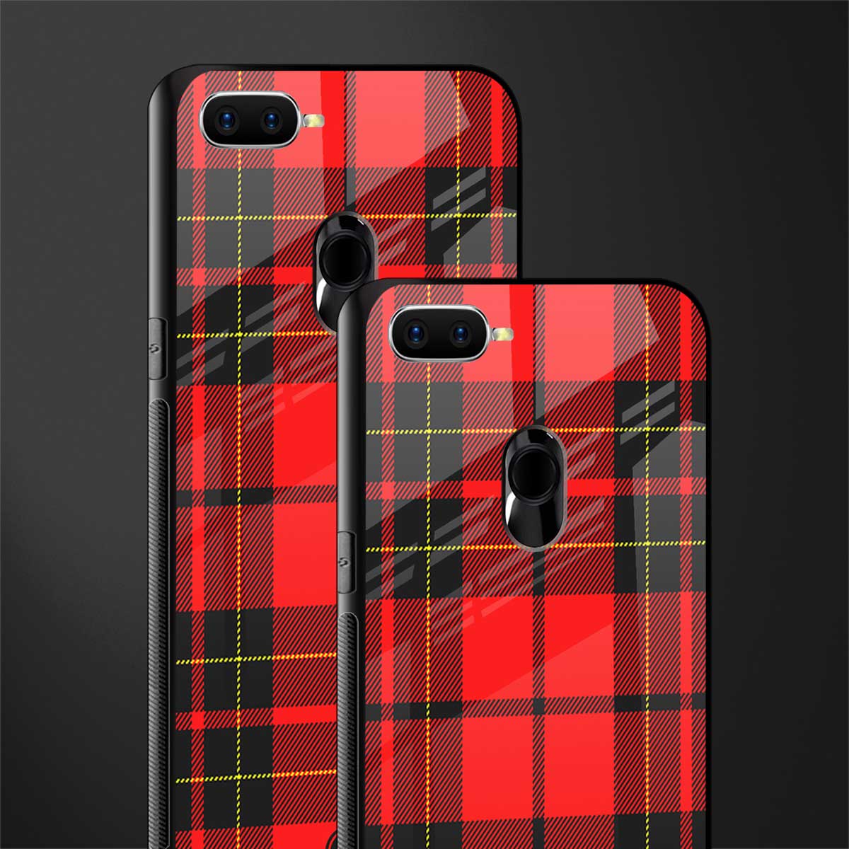 cozy red sweater glass case for oppo a5s image-2