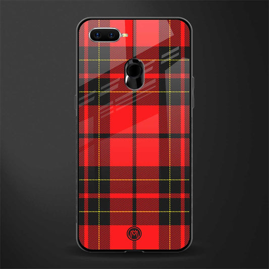 cozy red sweater glass case for oppo a7 image