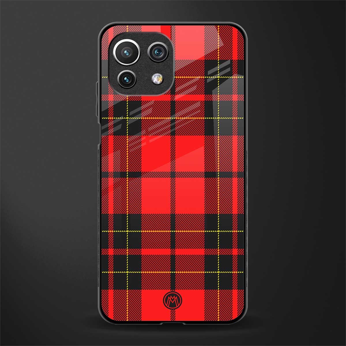 cozy red sweater glass case for mi 11 lite image
