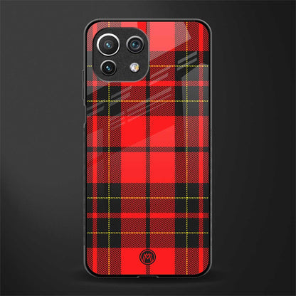 cozy red sweater glass case for mi 11 lite image