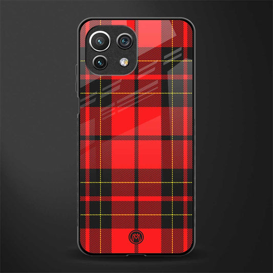 cozy red sweater glass case for mi 11 lite image