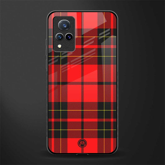 cozy red sweater glass case for vivo v21 5g image