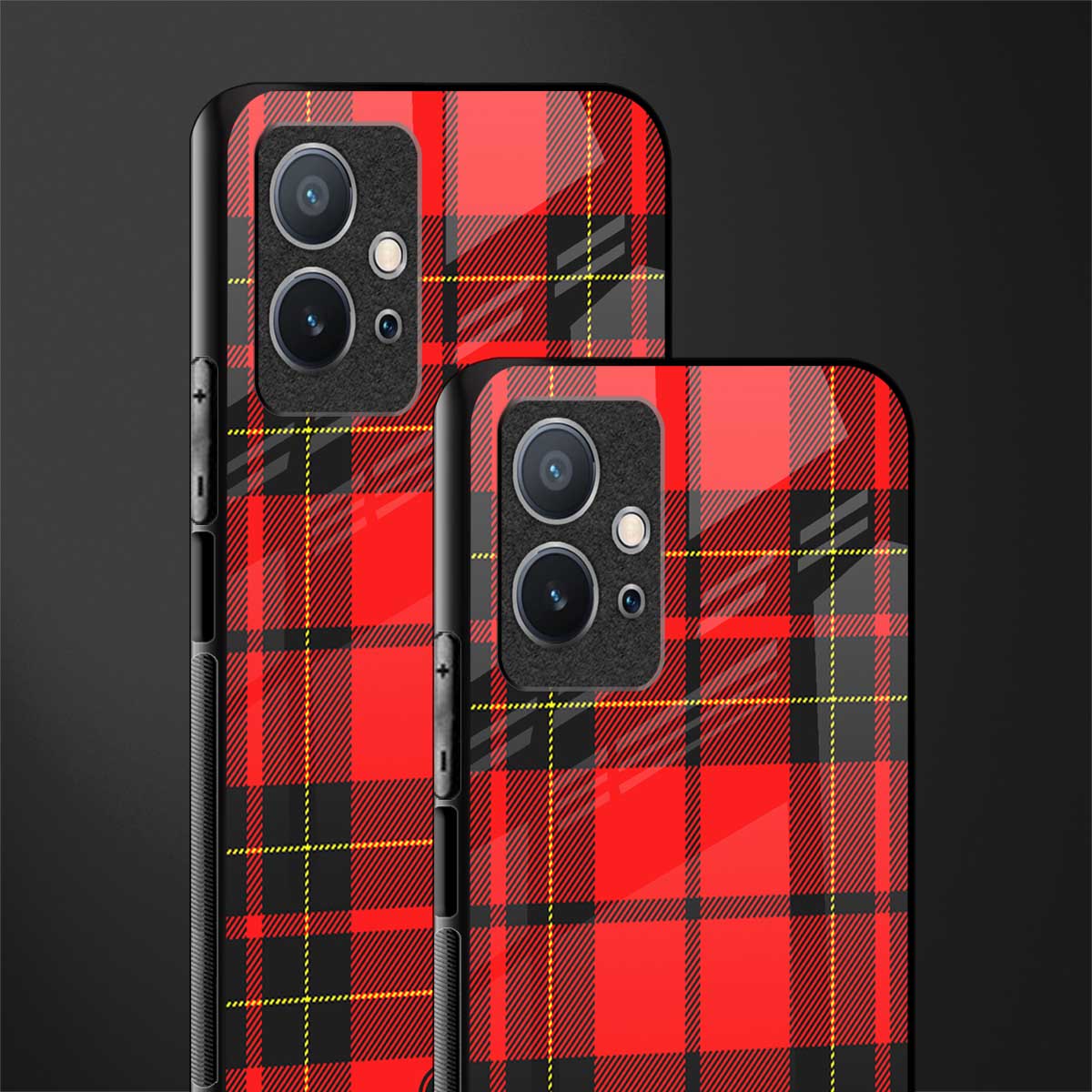 cozy red sweater glass case for vivo t1 5g image-2