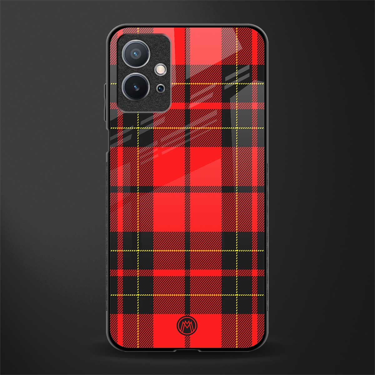 cozy red sweater glass case for vivo t1 5g image