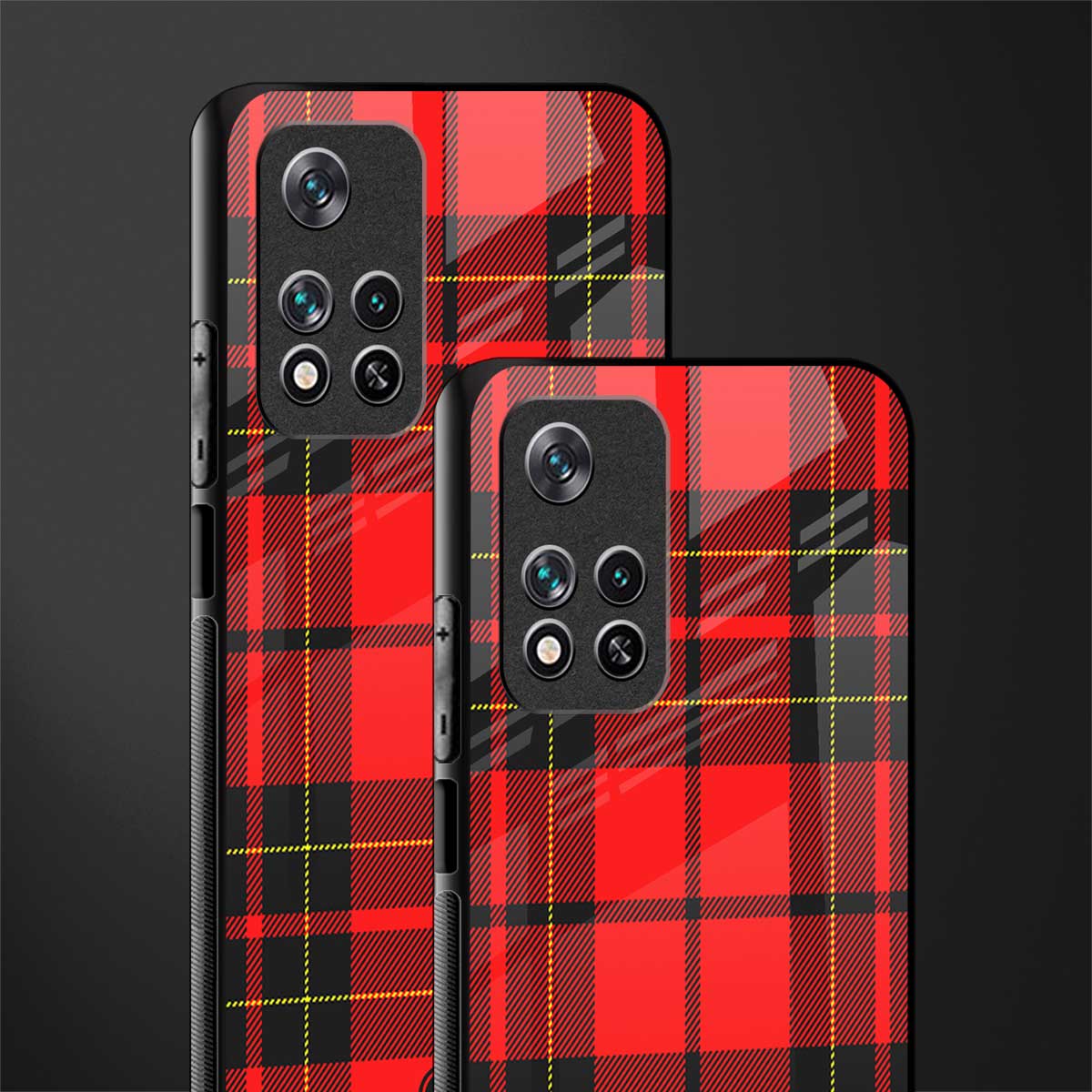 cozy red sweater glass case for poco m4 pro 5g image-2