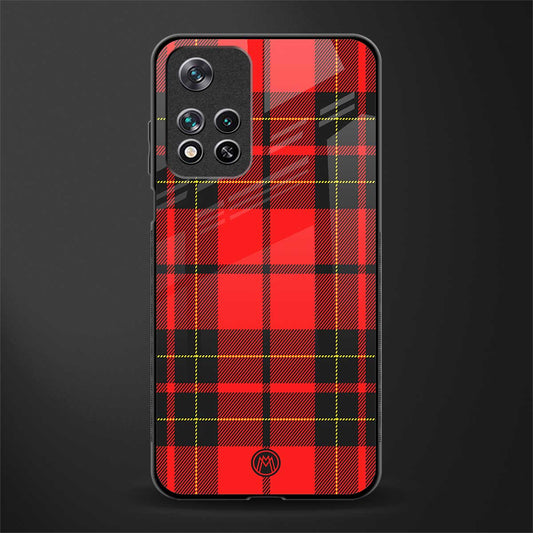 cozy red sweater glass case for poco m4 pro 5g image