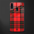 cozy red sweater glass case for samsung galaxy a20s image