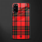 cozy red sweater glass case for samsung galaxy s20 image