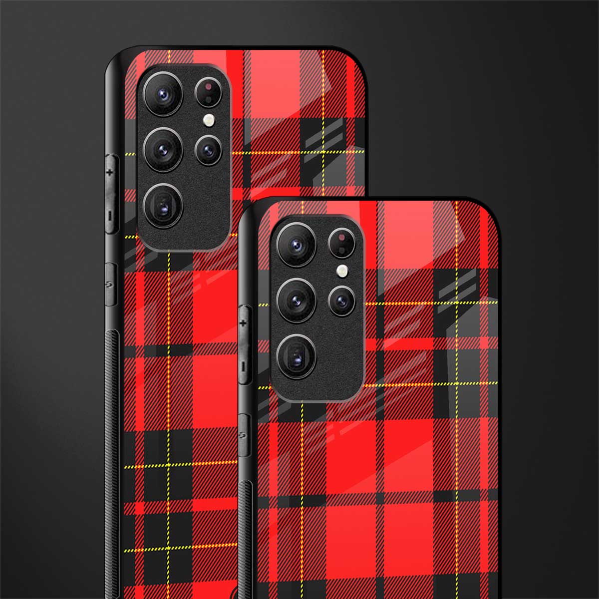 cozy red sweater glass case for samsung galaxy s22 ultra 5g image-2