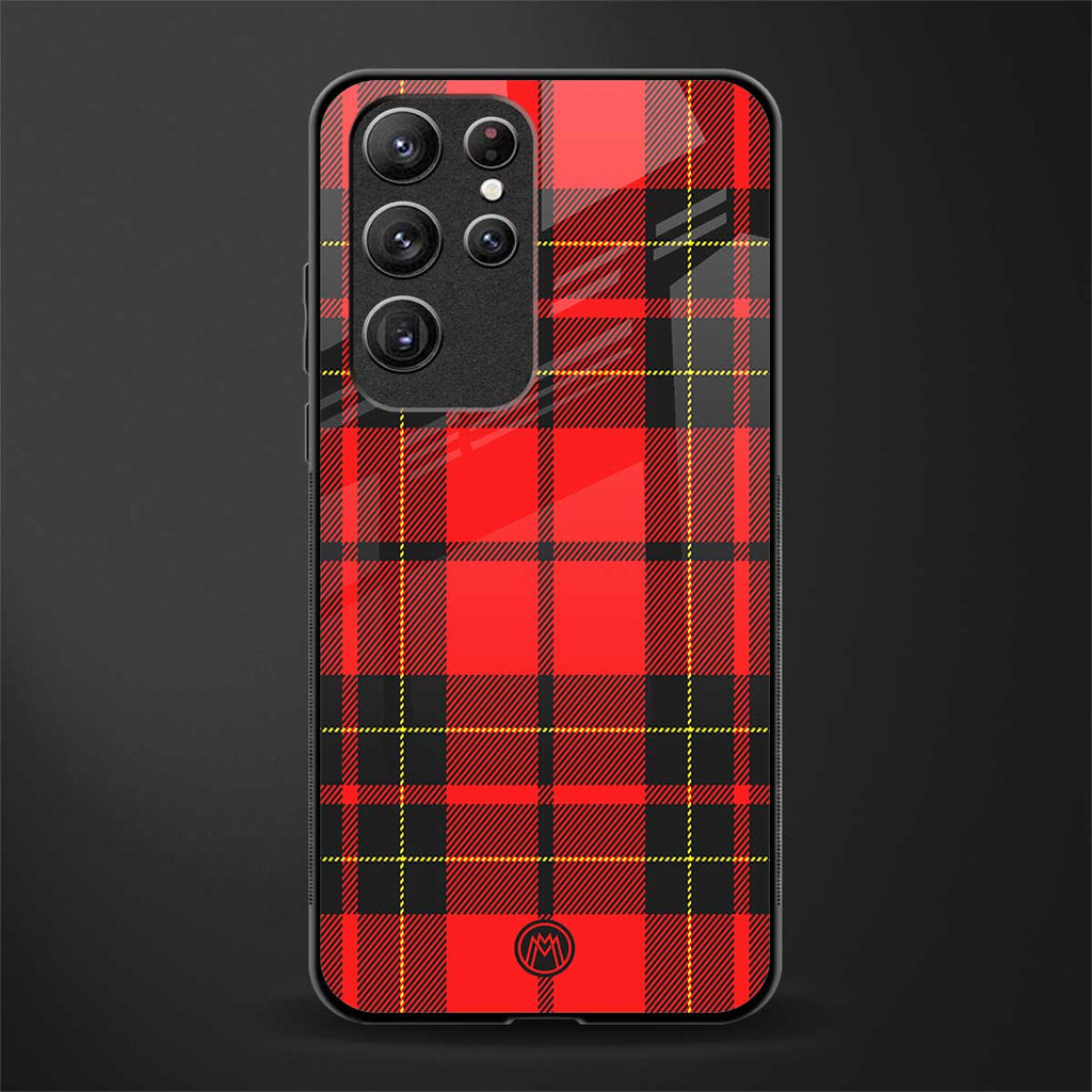 cozy red sweater glass case for samsung galaxy s22 ultra 5g image