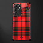 cozy red sweater glass case for samsung galaxy s22 ultra 5g image