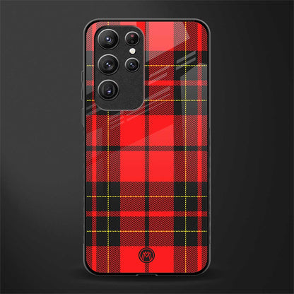 cozy red sweater glass case for samsung galaxy s22 ultra 5g image