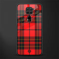 cozy red sweater glass case for redmi note 9 image