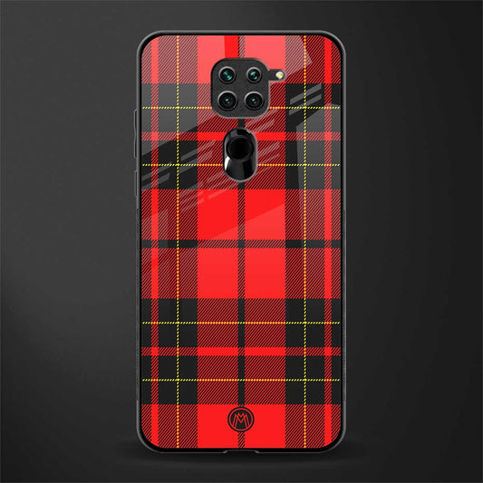 cozy red sweater glass case for redmi note 9 image