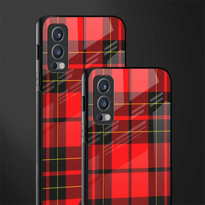 cozy red sweater glass case for oneplus nord 2 5g image-2