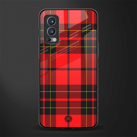 cozy red sweater glass case for oneplus nord 2 5g image