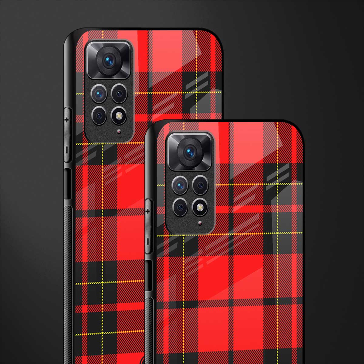 cozy red sweater glass case for redmi note 11 pro image-2