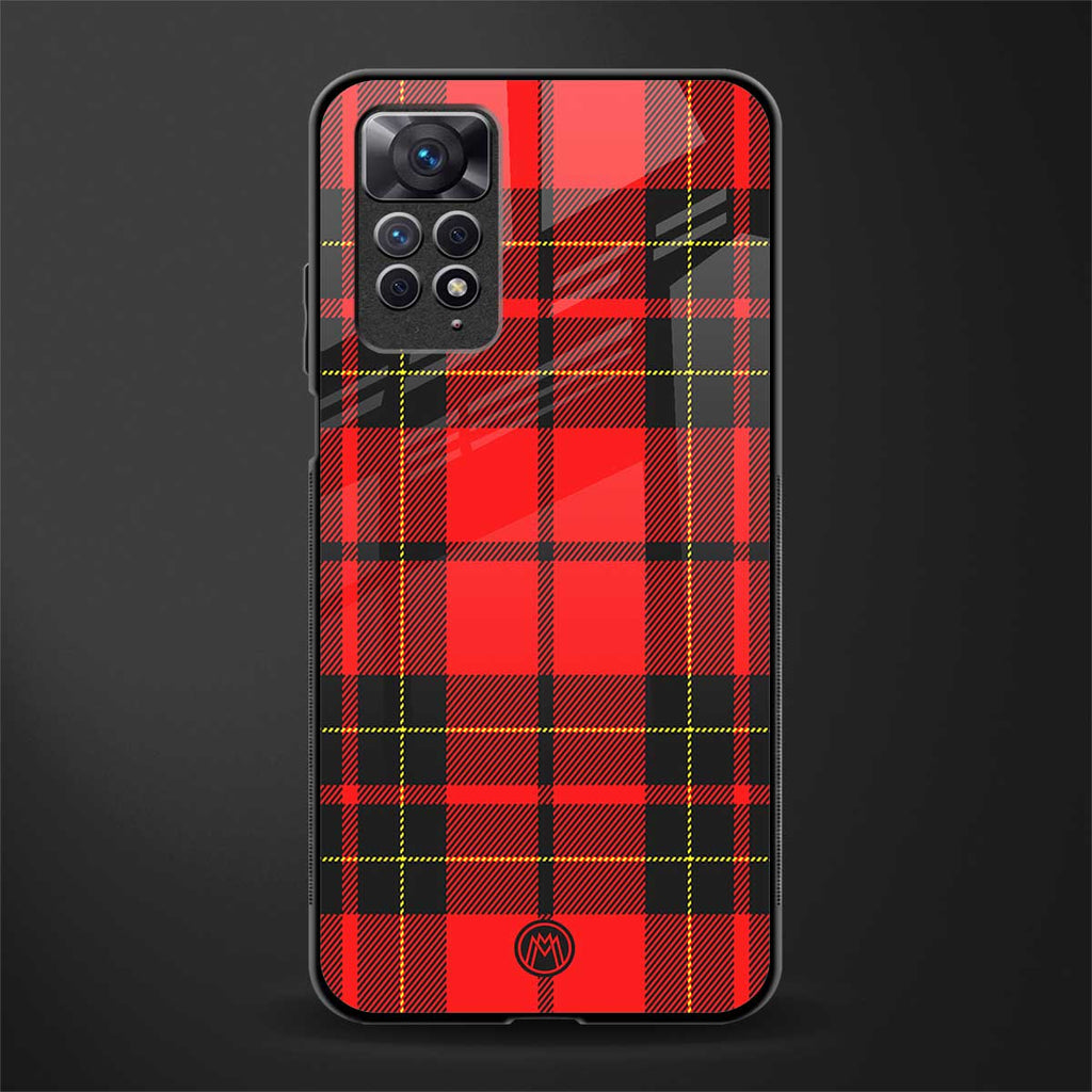 cozy red sweater glass case for redmi note 11 image
