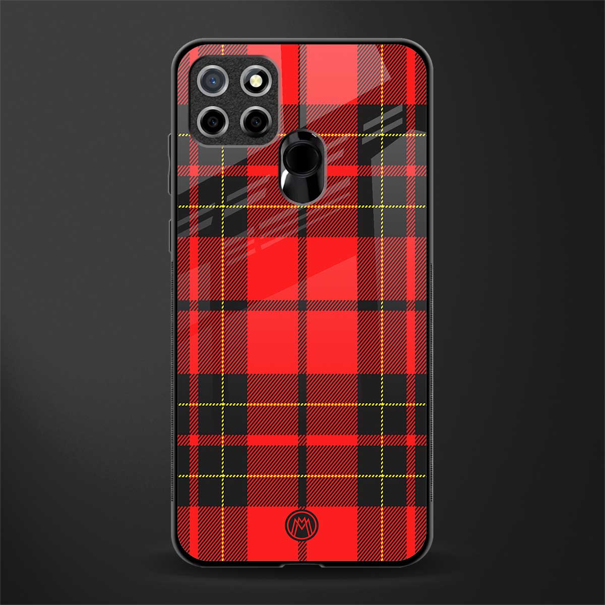 cozy red sweater glass case for realme narzo 20 image