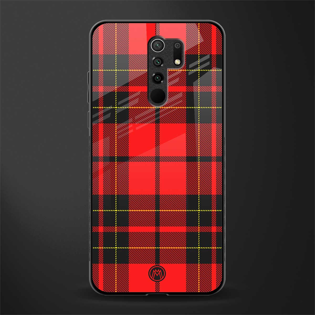 cozy red sweater glass case for redmi 9 prime image