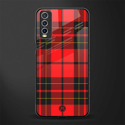 cozy red sweater glass case for vivo y20 image