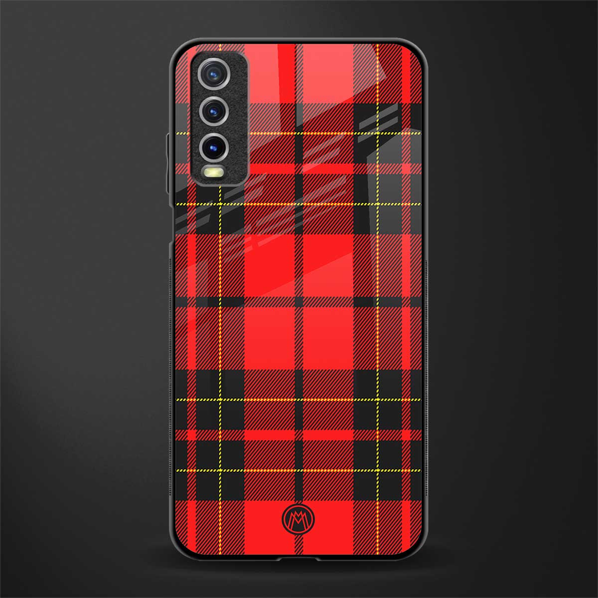 cozy red sweater glass case for vivo y12s image